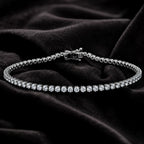 MUHUANG diamond bracelet on black velvet backdrop, sparkling luxury design