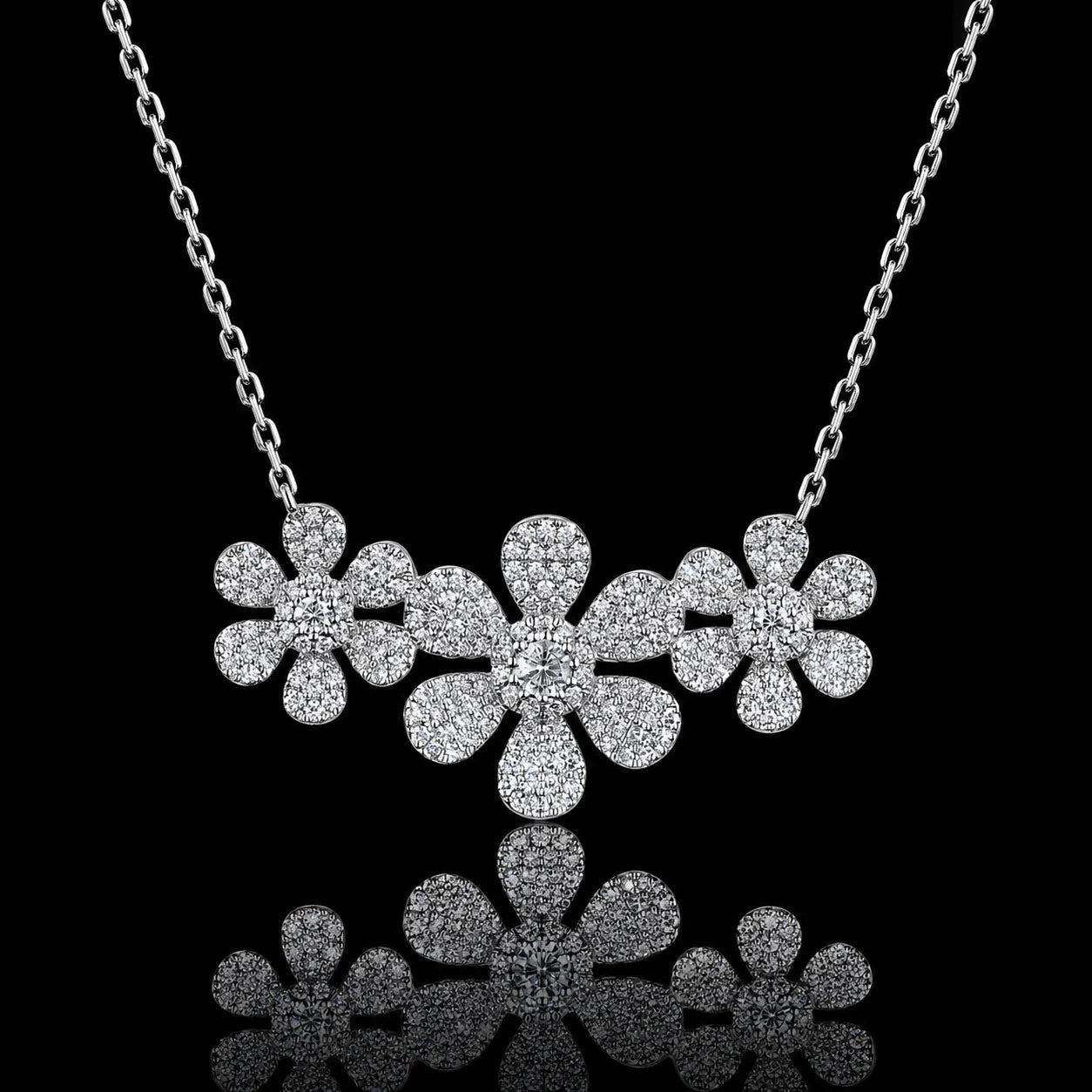 0.62 CT natural diamond pendant necklace