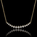 Minimalist 18K Gold Diamond Necklace MUHUANG
