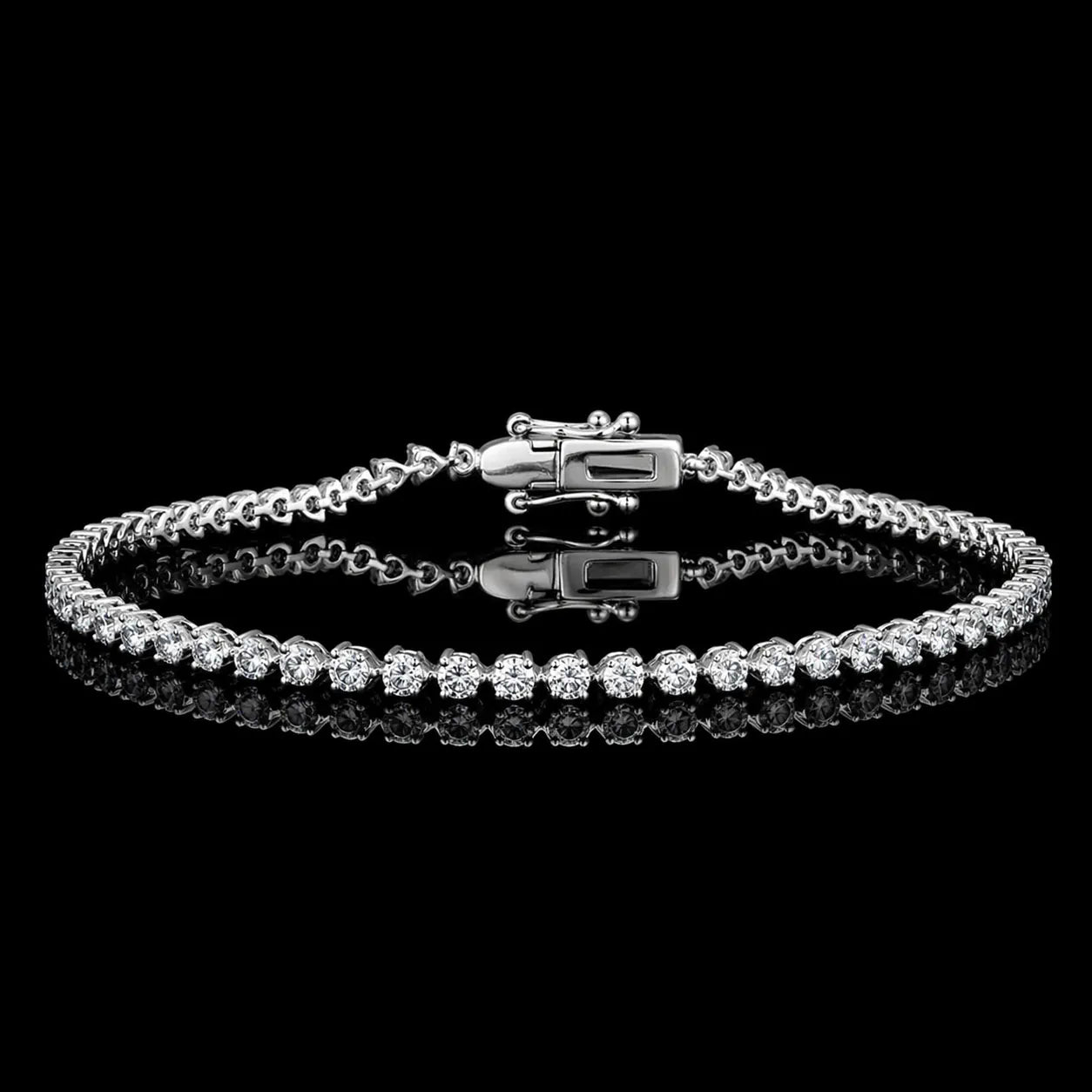 MUHUANG diamond tennis bracelet display